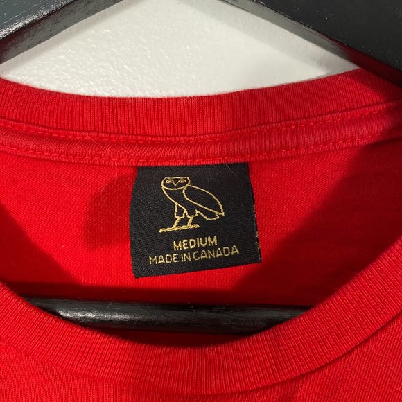 OVO Red Short Sleeve Tee - Picture 3 of 4